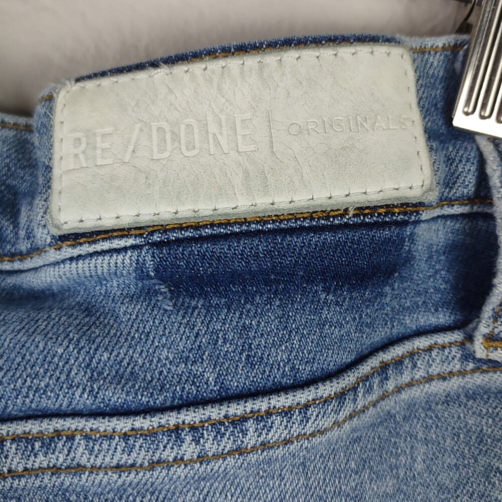 RE/DONE Ultra High Rise Jeans Fade Away Destroyed Size 31 - Picture 13 of 16